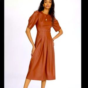 Faux Leather Maxi Dress